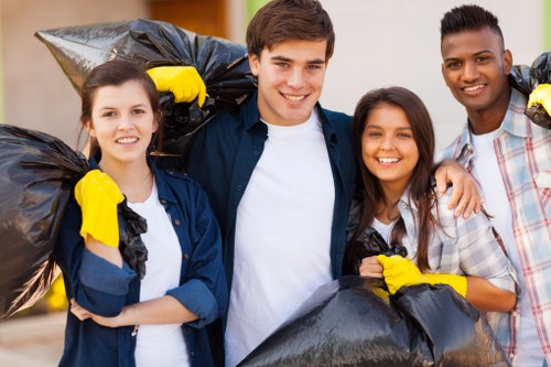 Commercial waste removal services in Heston