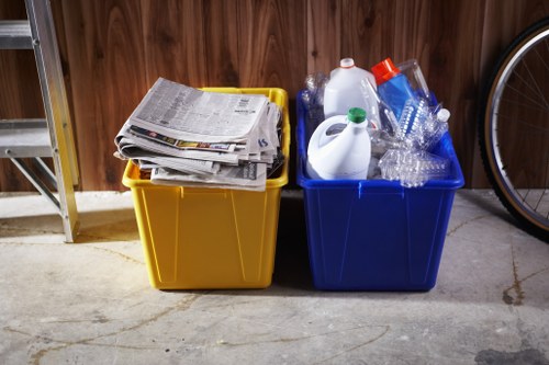 Professionals conducting home clearance in a Heston residence
